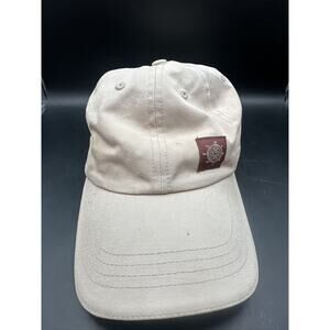 Baseball Hat Cap Anheuser-Busch Adventure Parks Adjustable Beige Compass Patch